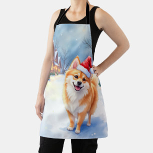 Delantal Finnish Lapphund Pueblo Nevado Sombrero de Santa N