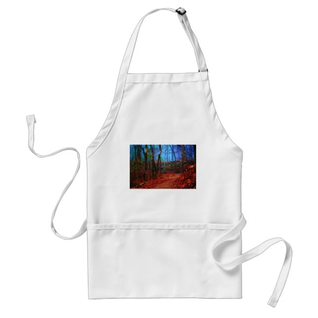Delantal Fire & Ice Forest Oil Painting Gifts Apparel (Frente)