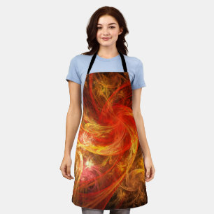 Delantal Firestorm Nova Abstract Art Apron