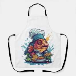 Delantal Fish Chef Awesome Wild Animal Lovely Fish
