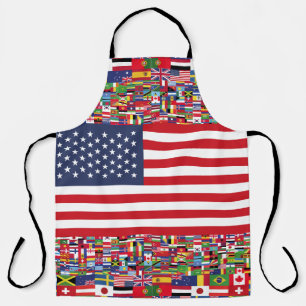 DELANTAL FLAGS OF THE WORLD (USA FLAG) BY MASANSER