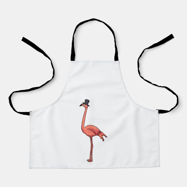 Delantal Flamingo con Gorra (Anverso)