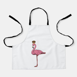 Delantal Flamingo con Muffin