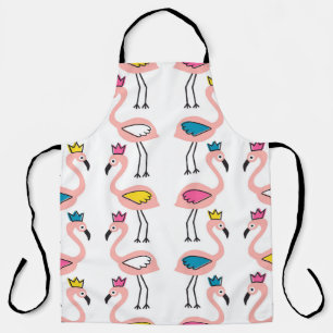 Delantal Flamingo Crown: Niños de la época