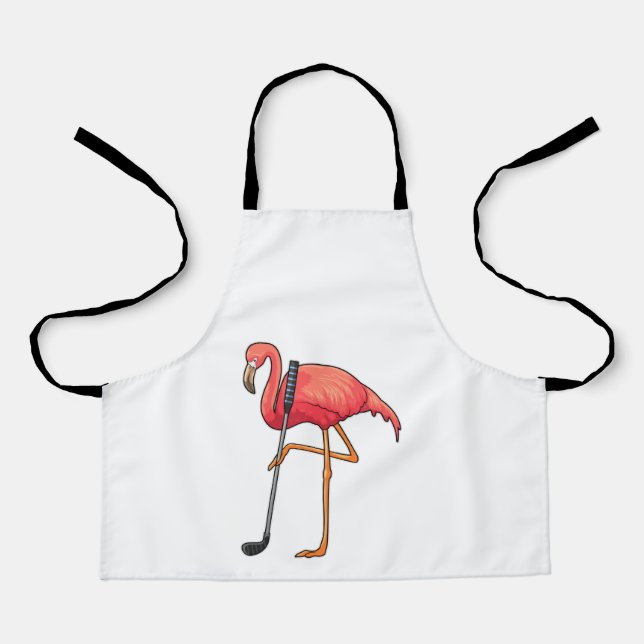 Delantal Flamingo en el club de golf (Anverso)