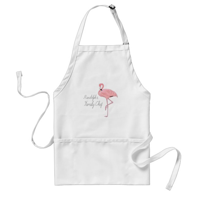 Delantal Flamingo Personalize (Frente)