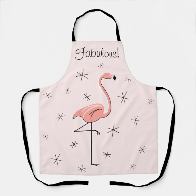 Delantal Flamingo Pink Fabulous! (Anverso)
