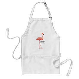 Delantal Flamingo rosado Inspirador verano suave