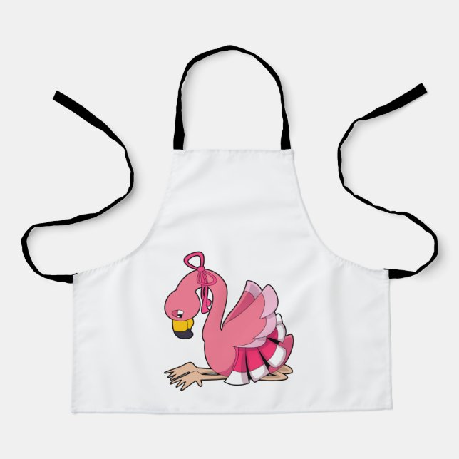 Delantal Flamingo with Ribbon (Anverso)