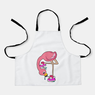 Delantal Flamingo with Shoes