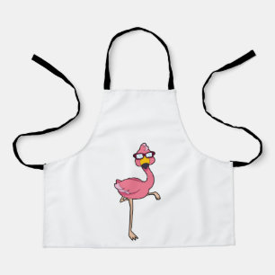 Delantal Flamingo with Sunglasses