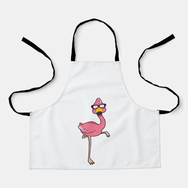 Delantal Flamingo with Sunglasses (Anverso)