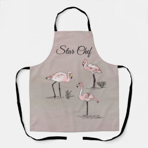 Delantal Flamingos