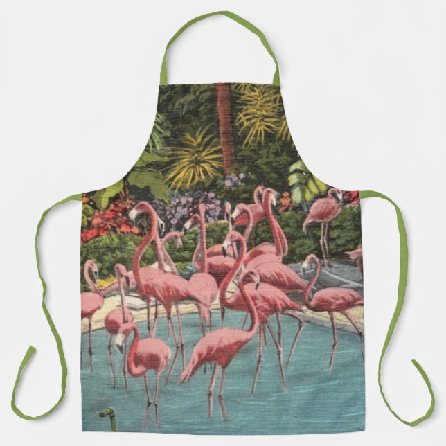 Delantal Flamingos de estilo (Anverso)