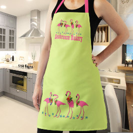 Delantal Flamingos de panadería Cartujo Personalizado