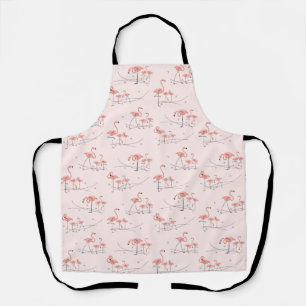 Delantal Flamingos Multi Pink