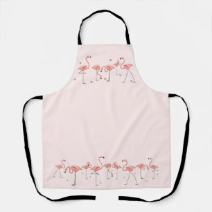 Delantal Flamingos Pink Line Apron