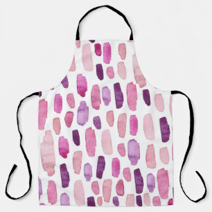 Delantal Flechas de color de agua: rosa, púrpura.