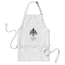 Delantal Fleur-de-Lis "Dejad que los Buenos Tiempos Ronden"