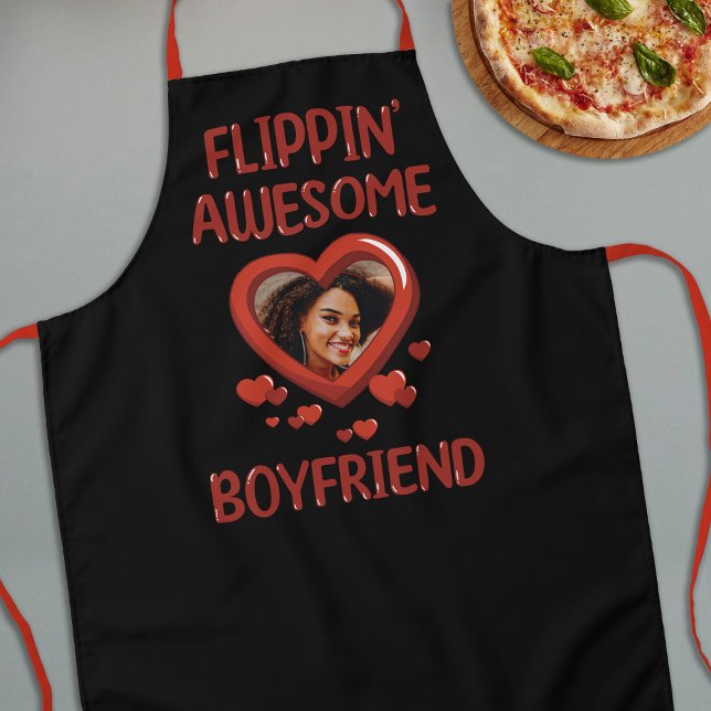 Delantal Flippin Awesome Boyfriend Photo (Subido por el creador)