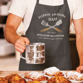 Delantal Flippin Impresionante Padre BBQ Personalizado