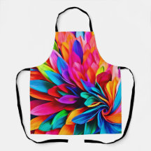 Flor abstracta vibrante arcoíris