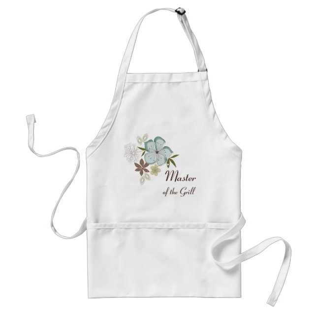Delantal Flor azul Apron Hawaii (Frente)
