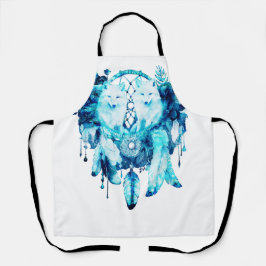 Delantal Flor azul de hielo Artic Fox Dreamcatcher
