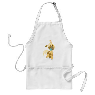 Delantal Flor azul y Personalizado dulce Pony Apron
