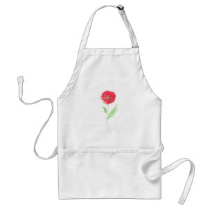 Delantal Flor de amapola silvestre