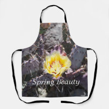 Flor de cactus amarillo en primavera