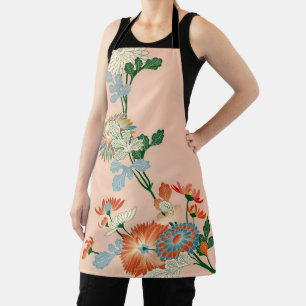 Delantal Flor de crisantemo, diseño japonés