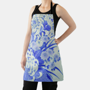 Delantal Flor de crisantemo, diseño japonés