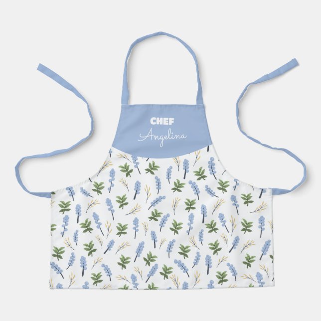 Delantal Flor de espuela de caballero (Anverso)