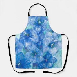 Delantal Flor de flores silvestres de la montaña Gentiana a