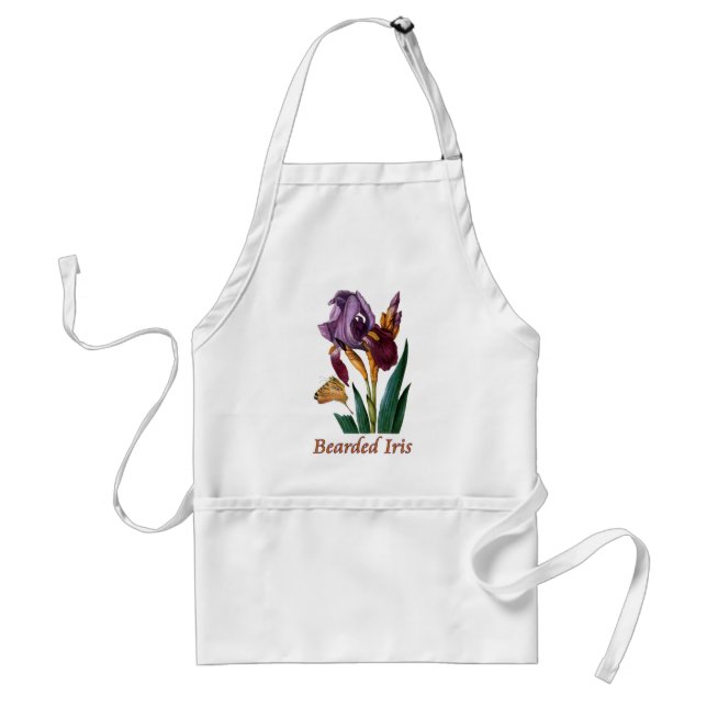 Delantal Flor de iris con barba (Frente)