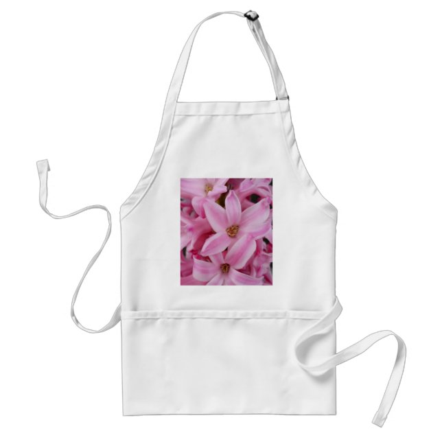 Delantal flor de jacinto rosa (Frente)