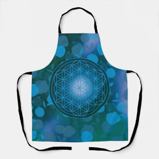 Delantal flor de vida, chakra, zen, geométrica sagrada,
