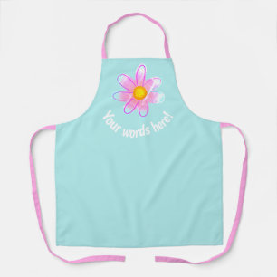 Delantal Flor divertida personalizada