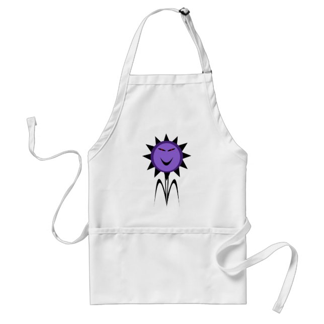 Delantal Flor malvada Gótico Kawaii Halloween Cocina Apron (Frente)