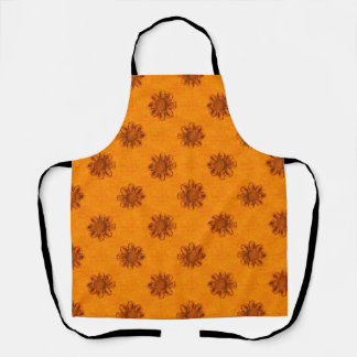 Delantal Flor naranja