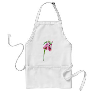 Delantal Flor rosa acuarela Verbascum rubia