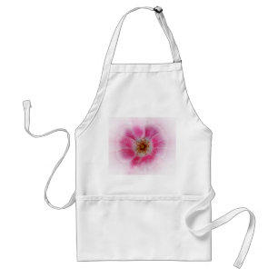 Delantal flor rosa brillante