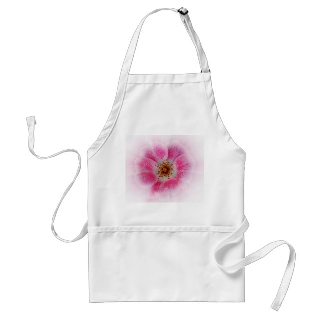 Delantal flor rosa brillante (Frente)