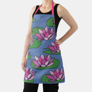 Delantal Flor rosa de Lily Water Floral