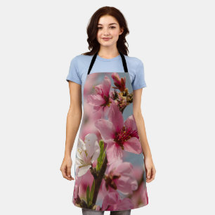 Delantal Flor sakura, flor japonesa rosa