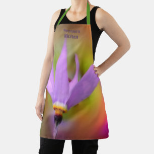 Delantal Flor violeta personalizada