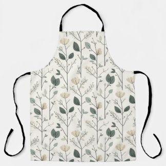 Delantal Flora nórdica escandinava