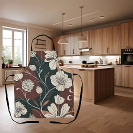 Delantal Floraciones de Noir de Otoño