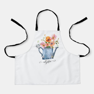 Delantal Floral acuática pintada a mano